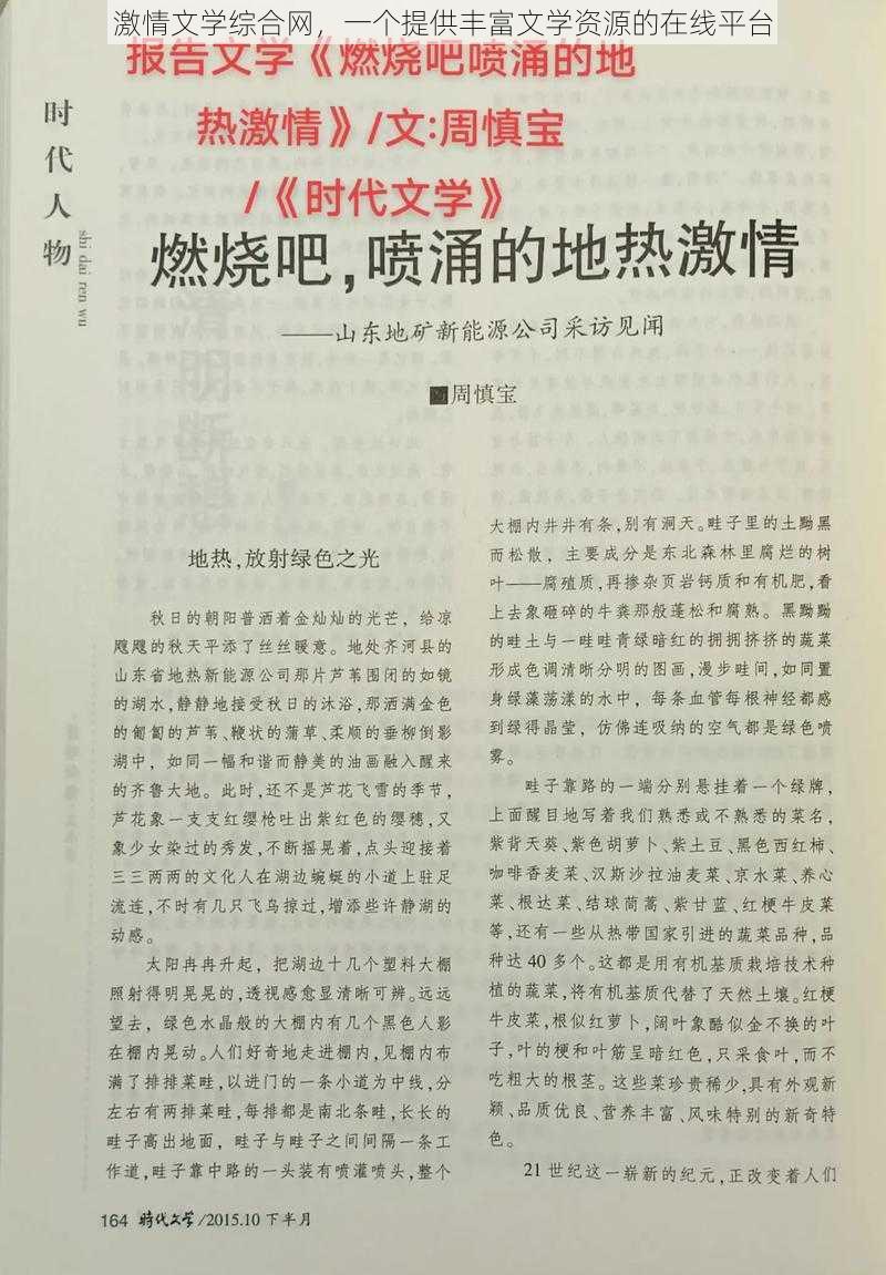 激情文学综合网，一个提供丰富文学资源的在线平台