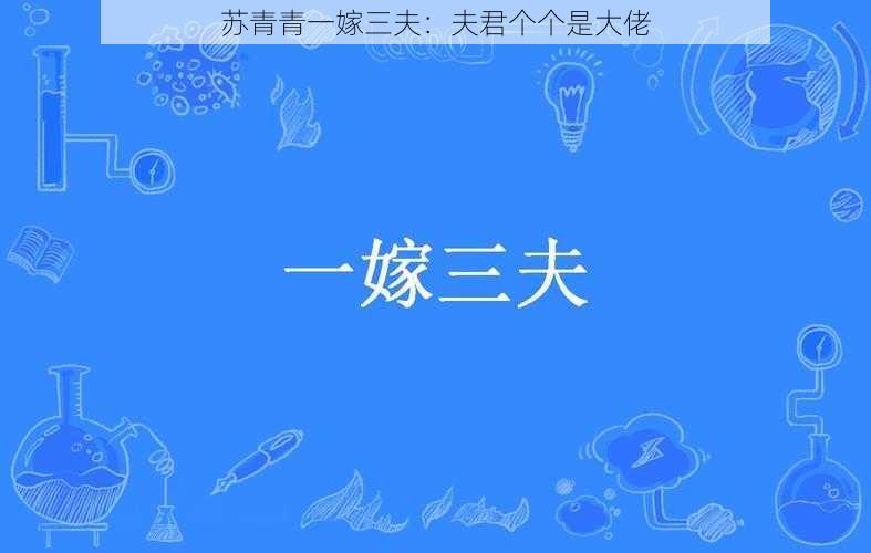 苏青青一嫁三夫：夫君个个是大佬