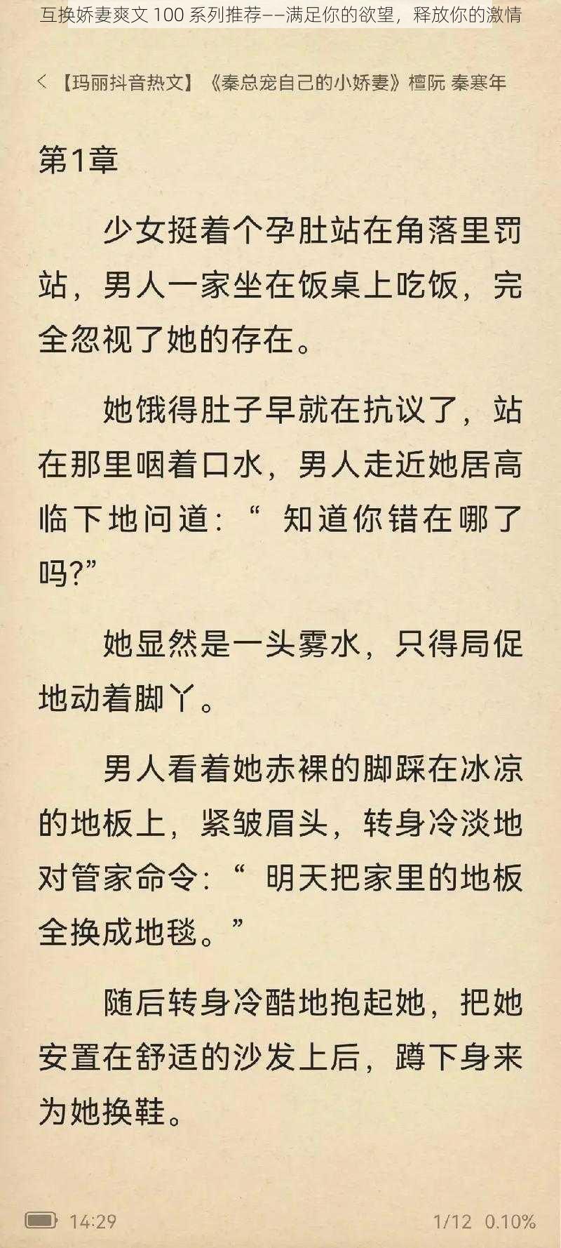 互换娇妻爽文 100 系列推荐——满足你的欲望，释放你的激情