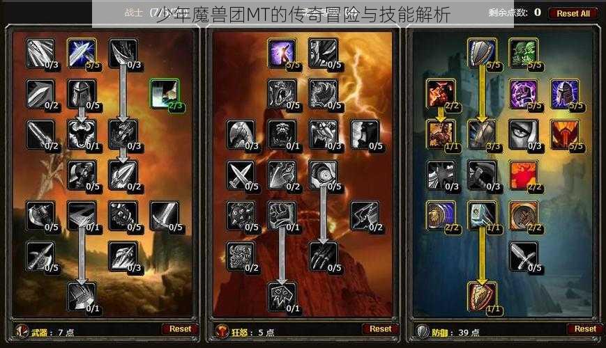 少年魔兽团MT的传奇冒险与技能解析