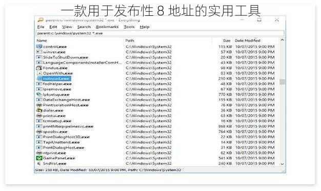 一款用于发布性 8 地址的实用工具