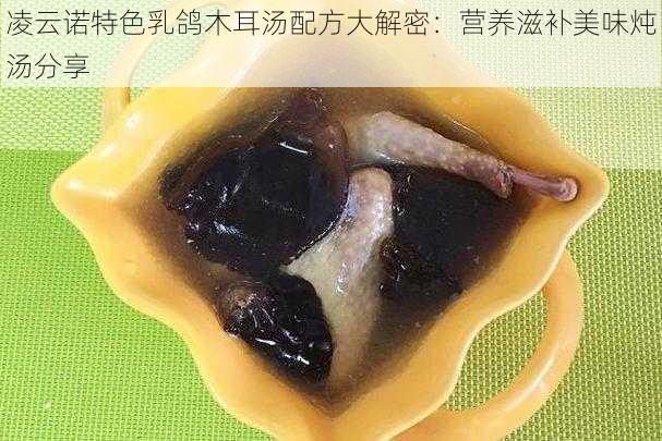 凌云诺特色乳鸽木耳汤配方大解密：营养滋补美味炖汤分享