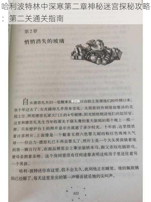 哈利波特林中深寒第二章神秘迷宫探秘攻略：第二关通关指南