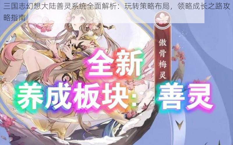 三国志幻想大陆善灵系统全面解析：玩转策略布局，领略成长之路攻略指南