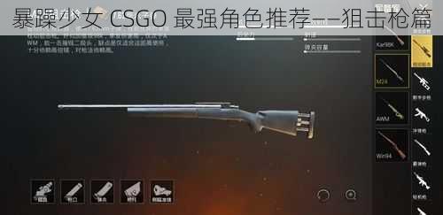 暴躁少女 CSGO 最强角色推荐——狙击枪篇