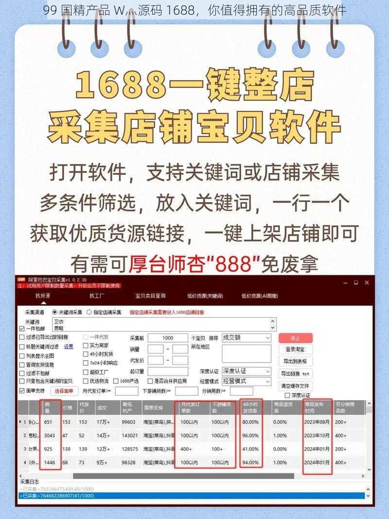 99 国精产品 W灬源码 1688，你值得拥有的高品质软件