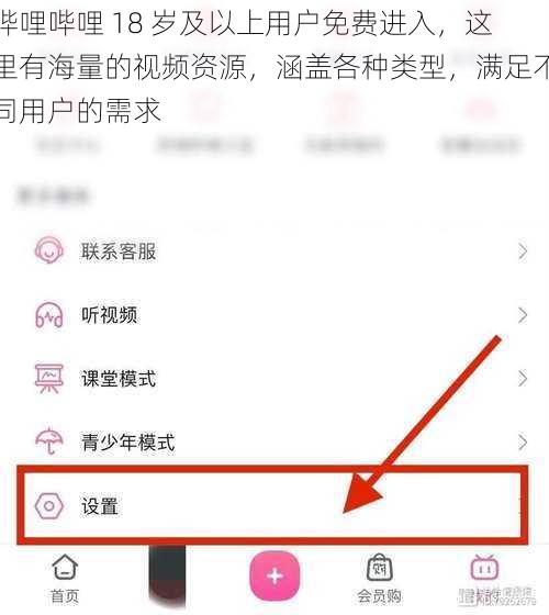 哔哩哔哩 18 岁及以上用户免费进入，这里有海量的视频资源，涵盖各种类型，满足不同用户的需求