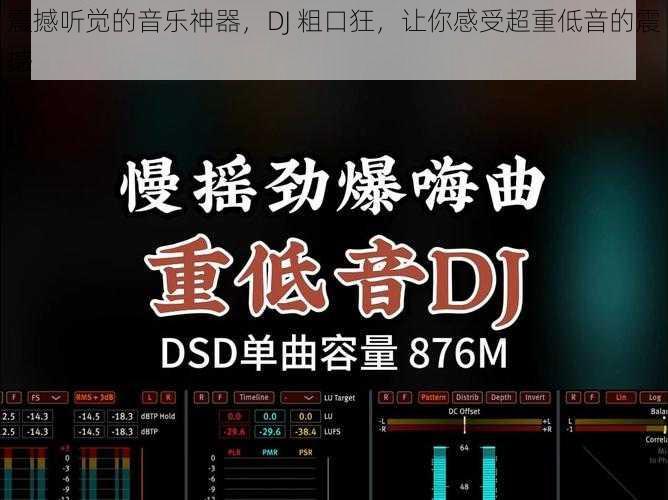 震撼听觉的音乐神器，DJ 粗口狂，让你感受超重低音的震撼