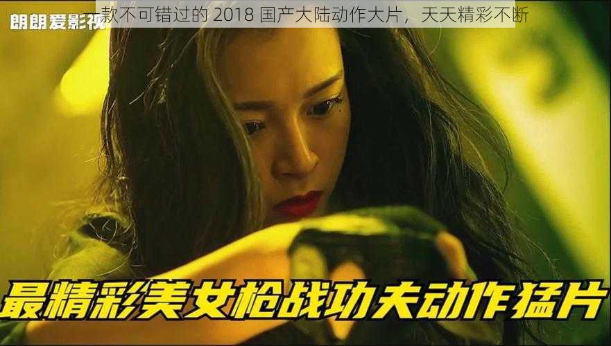 一款不可错过的 2018 国产大陆动作大片，天天精彩不断