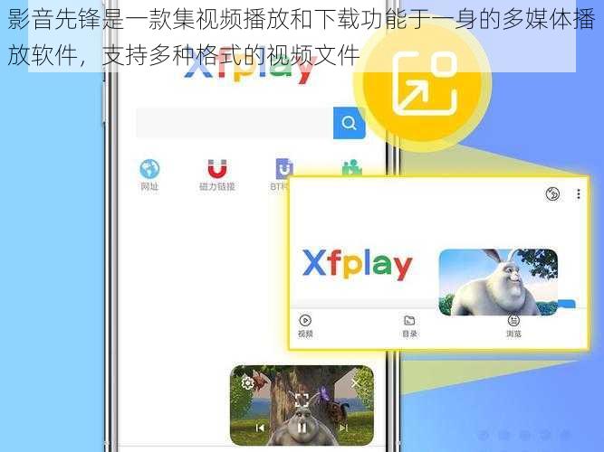 影音先锋是一款集视频播放和下载功能于一身的多媒体播放软件，支持多种格式的视频文件