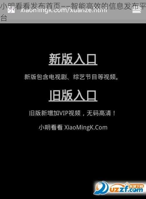 小明看看发布首页——智能高效的信息发布平台