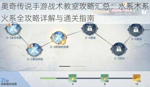 奥奇传说手游战术教室攻略汇总：水系木系火系全攻略详解与通关指南