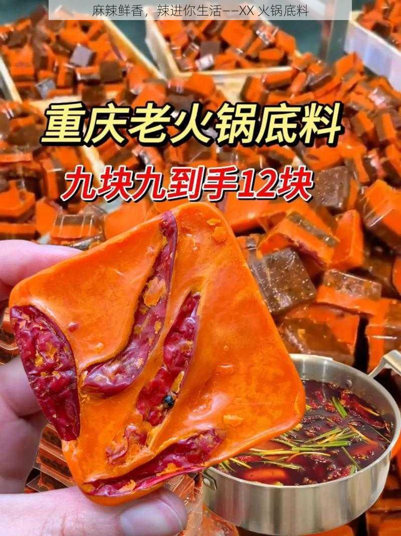 麻辣鲜香，辣进你生活——XX 火锅底料