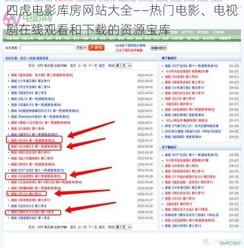 四虎电影库房网站大全——热门电影、电视剧在线观看和下载的资源宝库