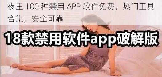 夜里 100 种禁用 APP 软件免费，热门工具合集，安全可靠