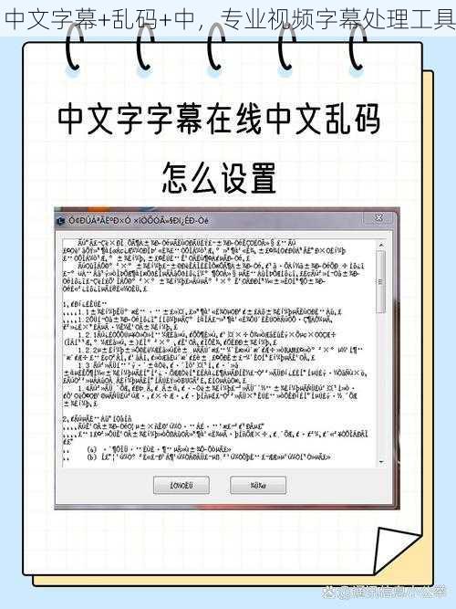 中文字幕+乱码+中，专业视频字幕处理工具
