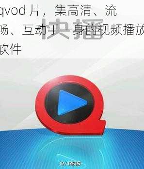 qvod 片，集高清、流畅、互动于一身的视频播放软件