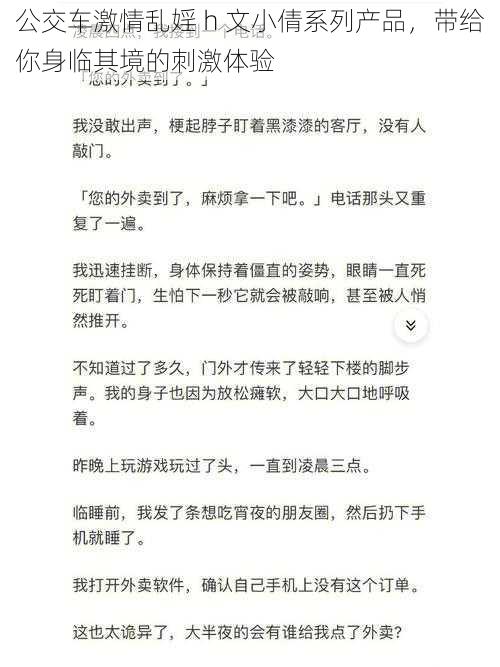 公交车激情乱婬 h 文小倩系列产品，带给你身临其境的刺激体验