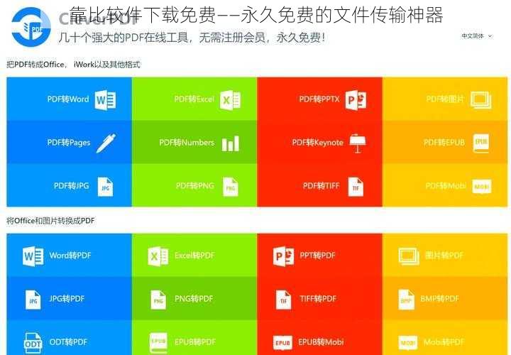 靠比较件下载免费——永久免费的文件传输神器