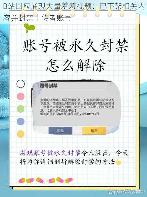 B站回应涌现大量羞羞视频：已下架相关内容并封禁上传者账号