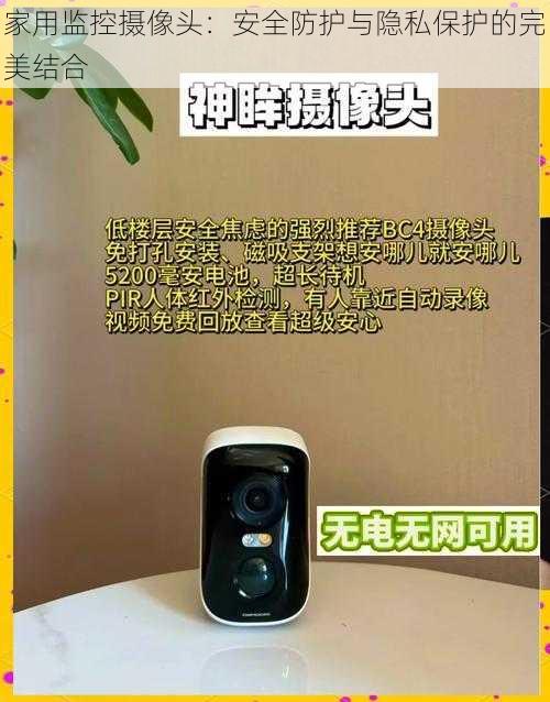 家用监控摄像头：安全防护与隐私保护的完美结合