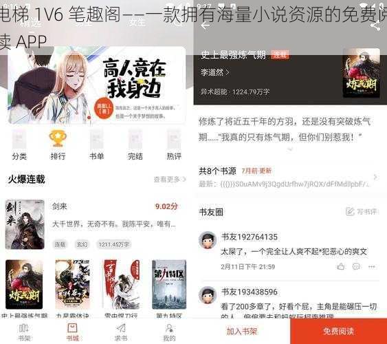 电梯 1V6 笔趣阁——一款拥有海量小说资源的免费阅读 APP