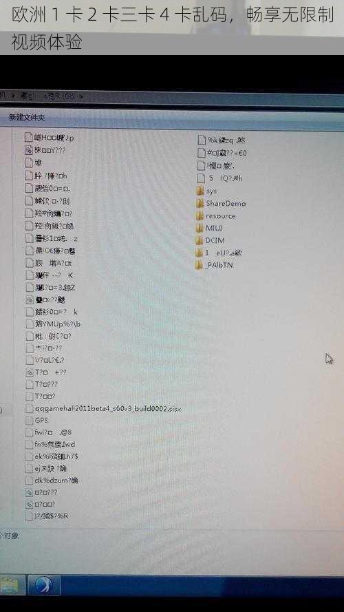 欧洲 1 卡 2 卡三卡 4 卡乱码，畅享无限制视频体验