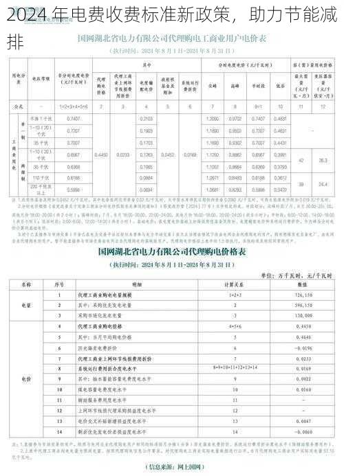 2024 年电费收费标准新政策，助力节能减排