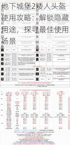 地下城堡2矮人头盔使用攻略：解锁隐藏用途，探寻最佳使用场景