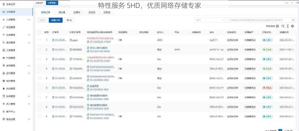 特性服务 5HD，优质网络存储专家