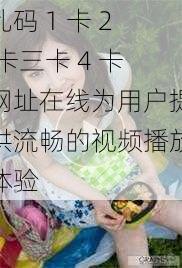 乱码 1 卡 2 卡三卡 4 卡网址在线为用户提供流畅的视频播放体验