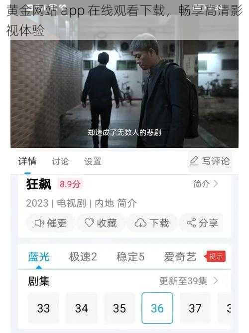 黄金网站 app 在线观看下载，畅享高清影视体验