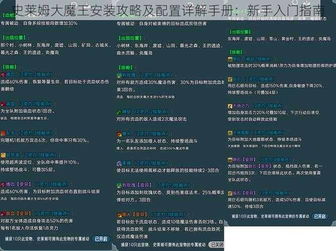 史莱姆大魔王安装攻略及配置详解手册：新手入门指南