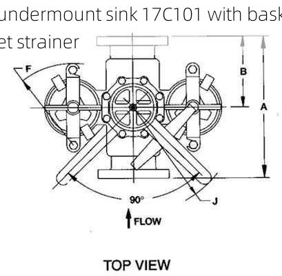 undermount sink 17C101 with basket strainer