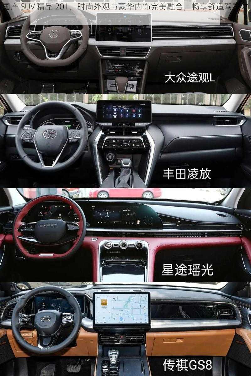 国产 SUV 精品 201，时尚外观与豪华内饰完美融合，畅享舒适驾乘体验