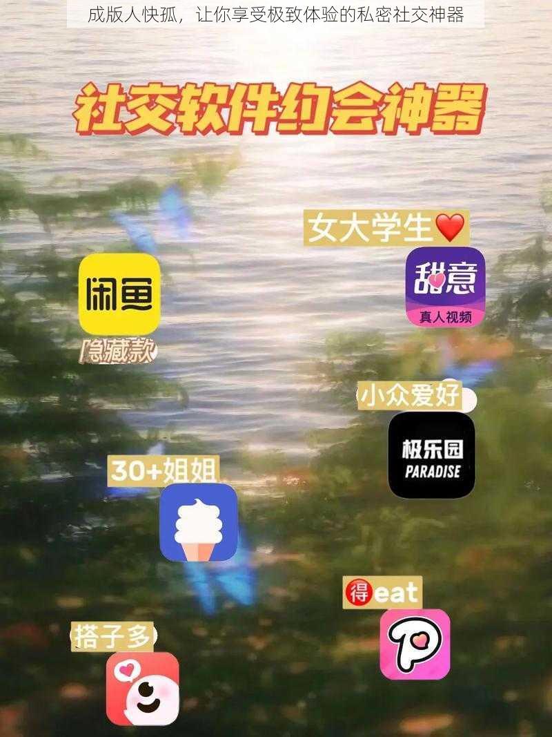 成版人快孤，让你享受极致体验的私密社交神器