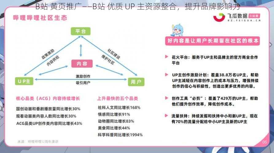 B站 黄页推广——B站 优质 UP 主资源整合，提升品牌影响力