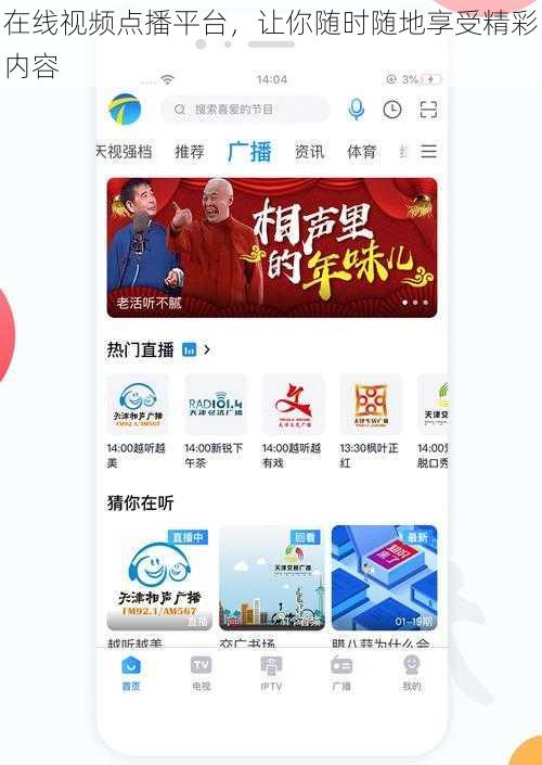 在线视频点播平台，让你随时随地享受精彩内容