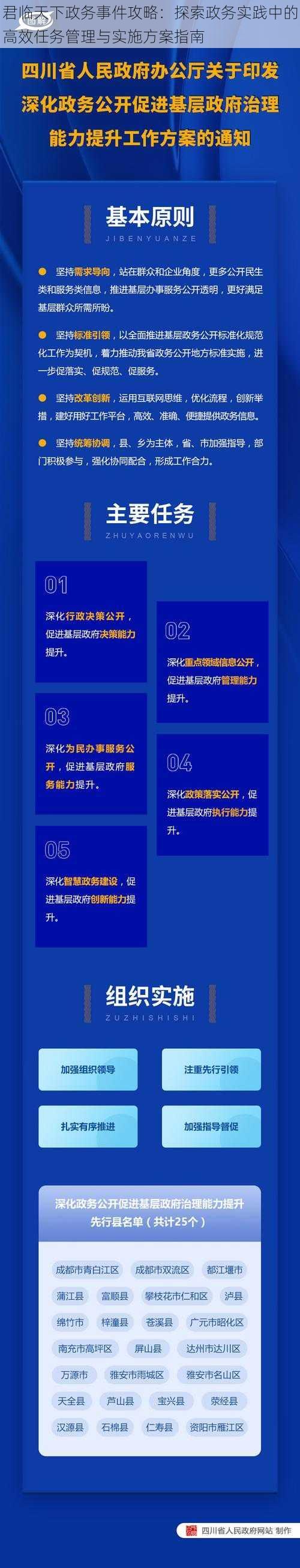 君临天下政务事件攻略：探索政务实践中的高效任务管理与实施方案指南