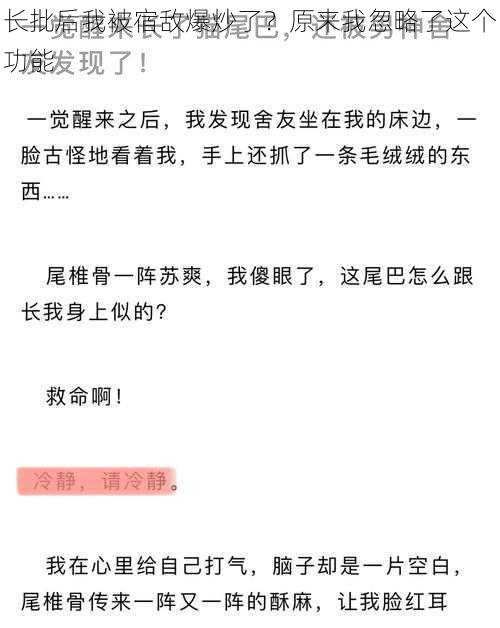 长批后我被宿敌爆炒了？原来我忽略了这个功能