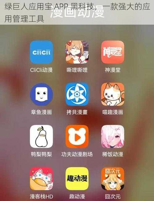 绿巨人应用宝 APP 黑科技，一款强大的应用管理工具