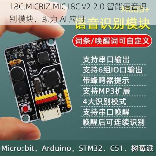 18C.MICBIZ.MIC18C V2.2.0 智能语音识别模块，助力 AI 应用