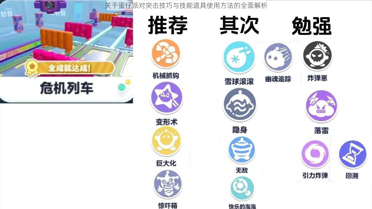 关于蛋仔派对突击技巧与技能道具使用方法的全面解析