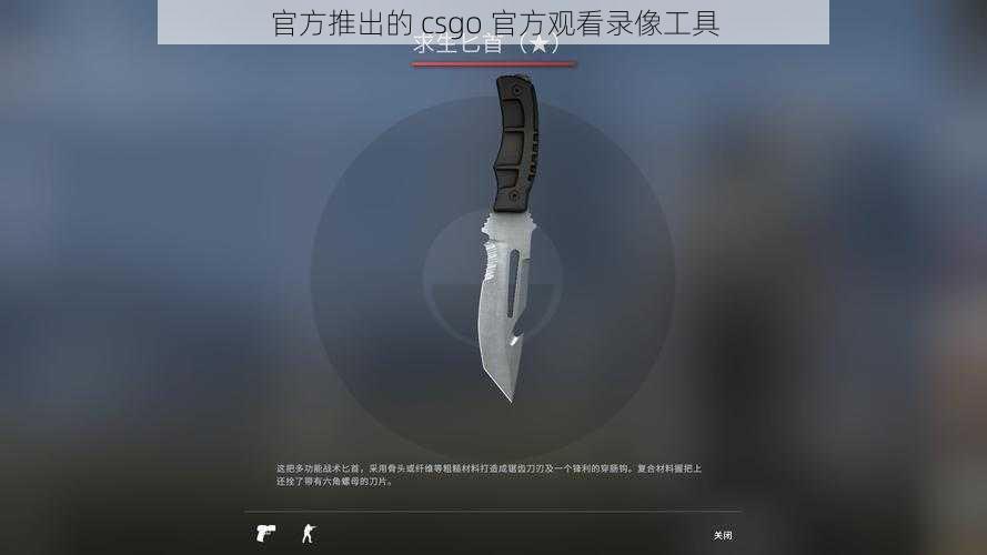 官方推出的 csgo 官方观看录像工具