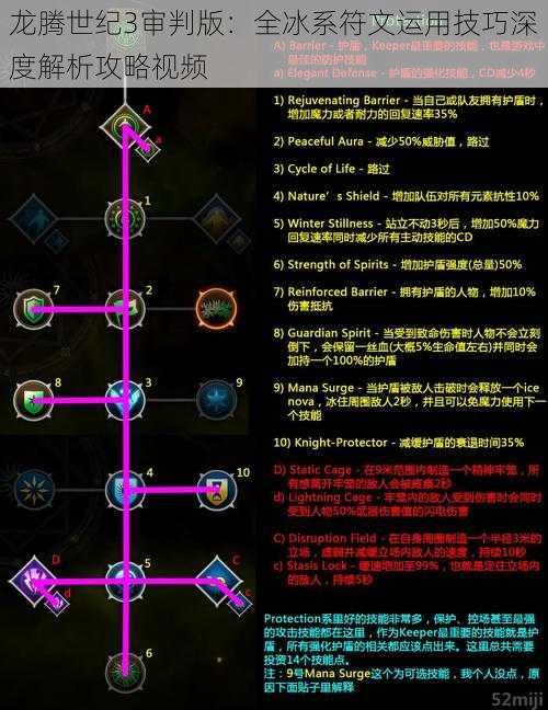 龙腾世纪3审判版：全冰系符文运用技巧深度解析攻略视频