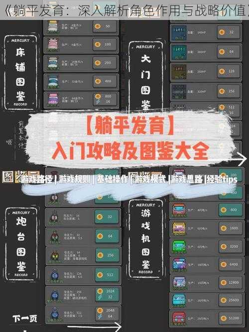 《躺平发育：深入解析角色作用与战略价值》