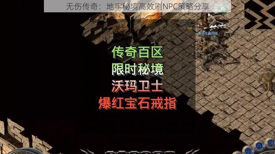 无伤传奇：地牢秘境高效刷NPC策略分享