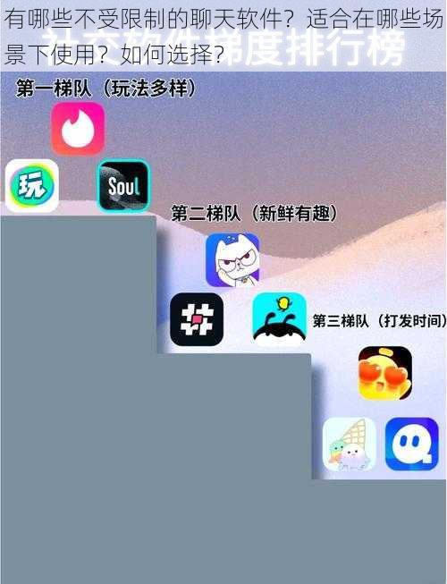 有哪些不受限制的聊天软件？适合在哪些场景下使用？如何选择？