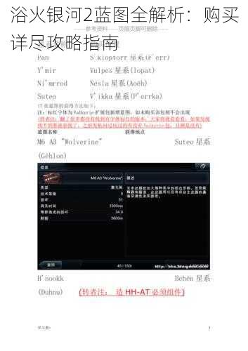 浴火银河2蓝图全解析：购买详尽攻略指南