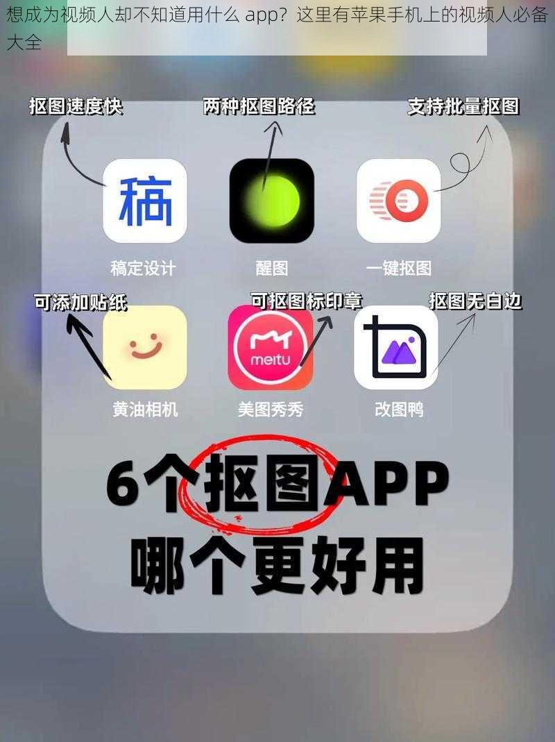 想成为视频人却不知道用什么 app？这里有苹果手机上的视频人必备大全